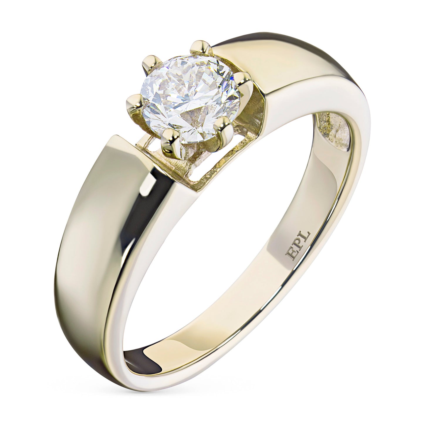 14K Yellow Gold Ring with Lab-Created Diamonds 1.150 CT.TW