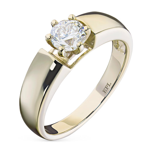 14K Yellow Gold Ring with Lab-Created Diamonds 1.150 CT.TW