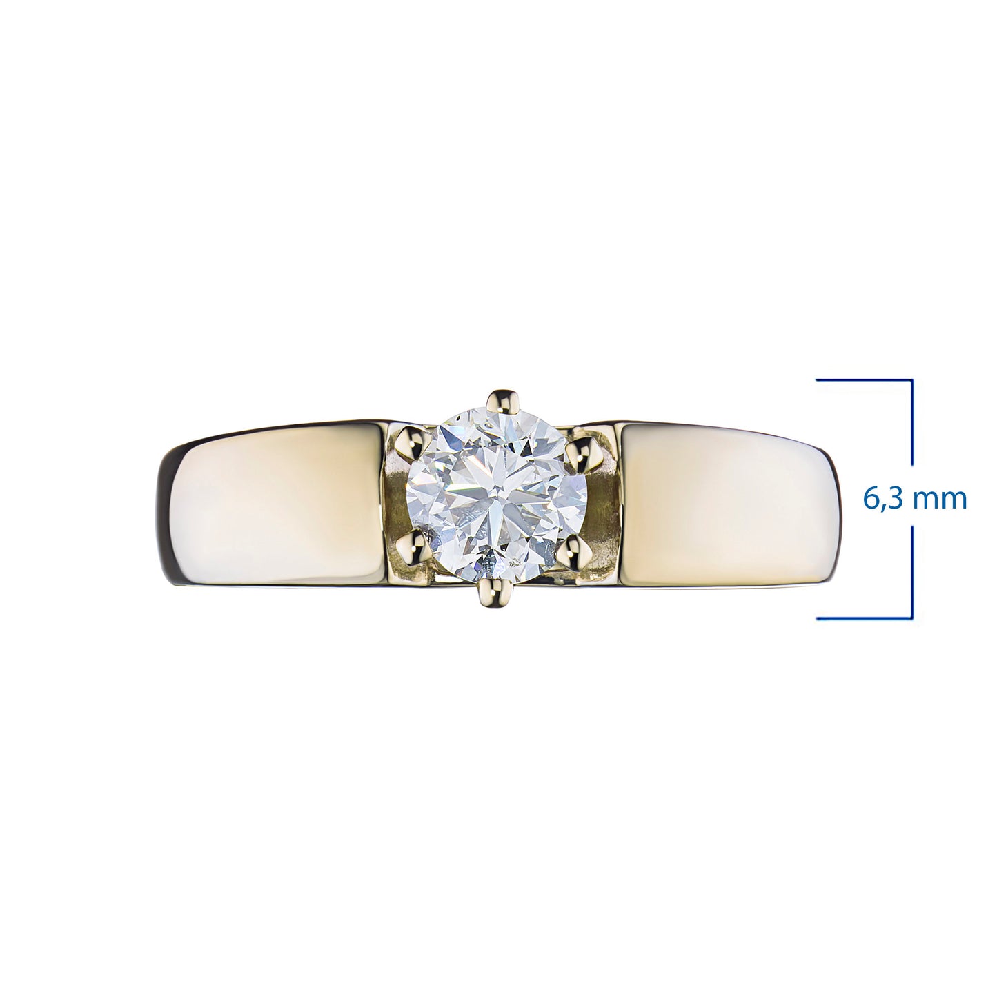 14K Yellow Gold Ring with Lab-Created Diamonds 1.150 CT.TW