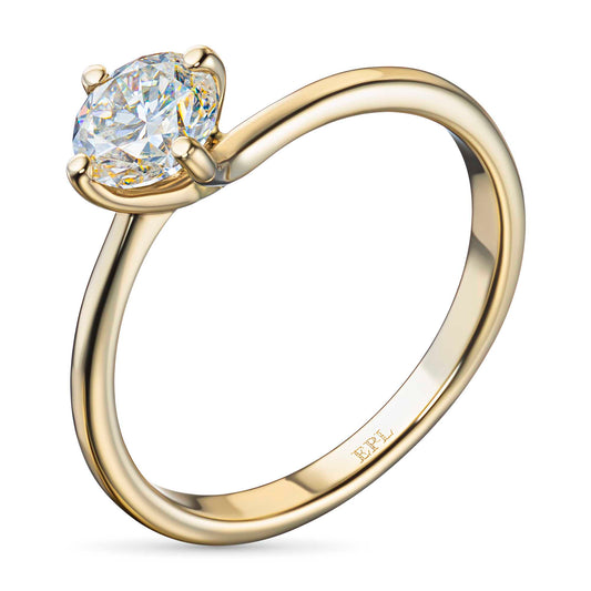 14K Yellow Gold Ring with Lab-Created Diamonds 1.000 CT.TW