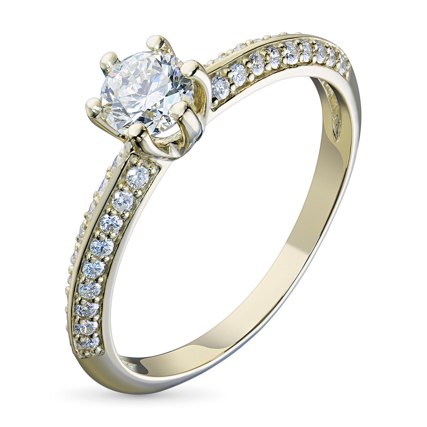 14K Yellow Gold Ring with Natural Diamonds 8.110 CT.TW
