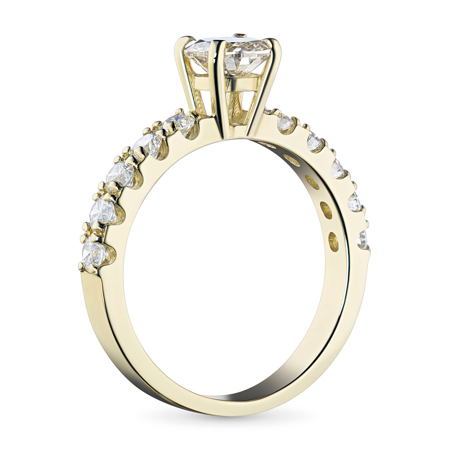 14K Yellow Gold Ring with Lab-Created Diamonds 9.060 CT.TW