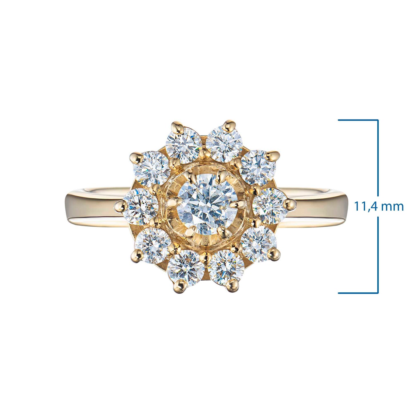 14K Yellow Gold Ring with Lab-Created Diamonds 5.050 CT.TW