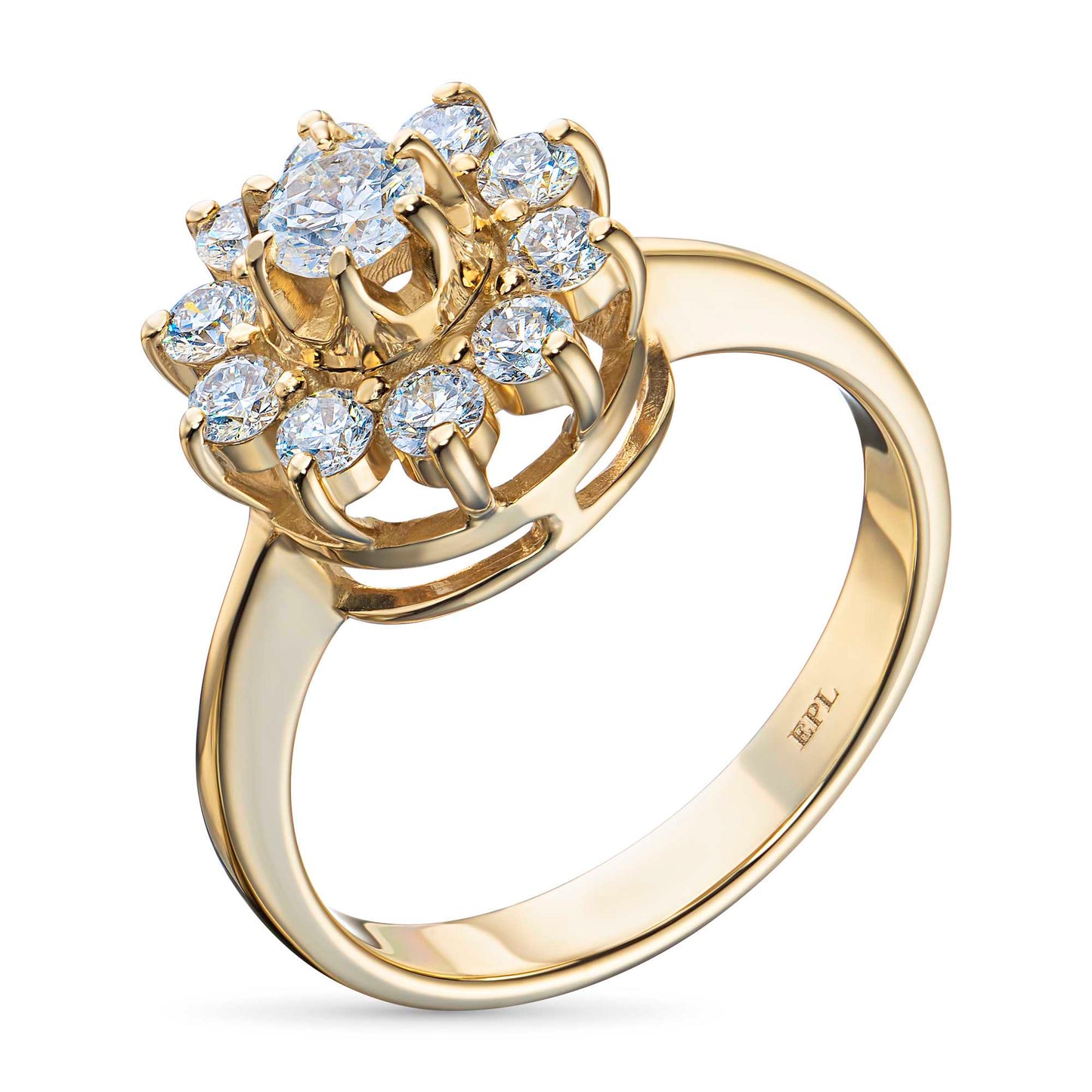 14K Yellow Gold Ring with Lab-Created Diamonds 5.050 CT.TW