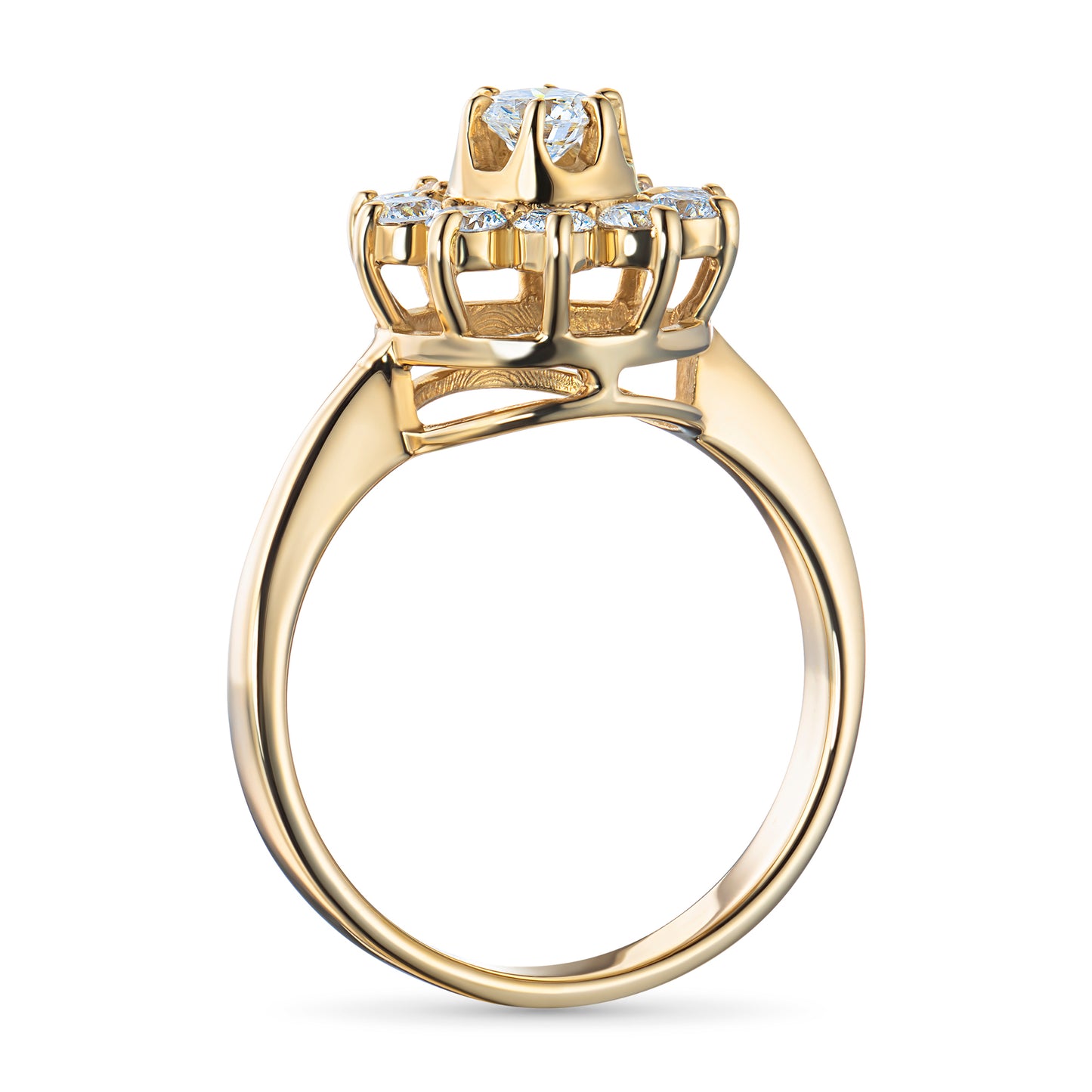 14K Yellow Gold Ring with Lab-Created Diamonds 5.050 CT.TW