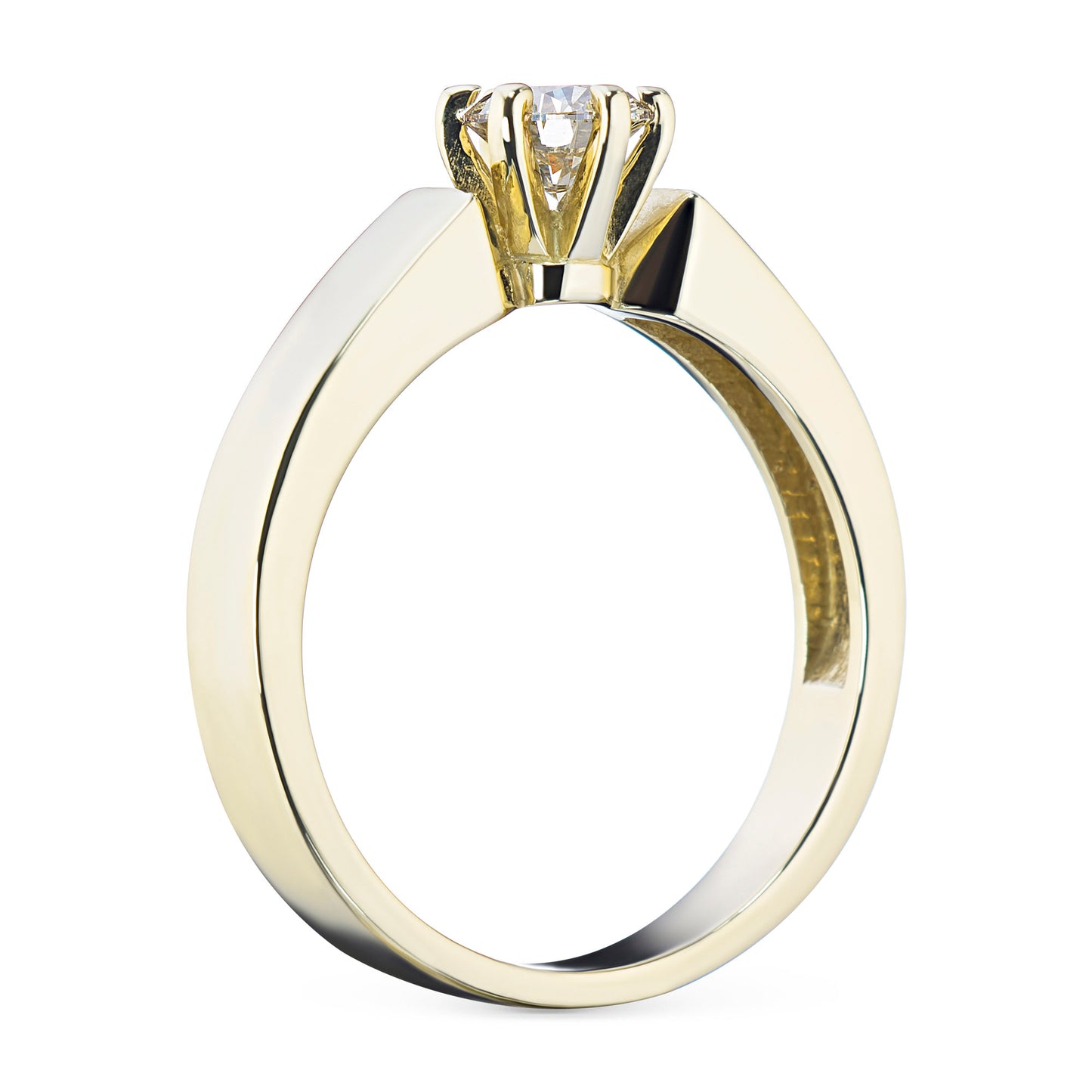 14K Yellow Gold Ring with Lab-Created Diamonds 0.510 CT.TW