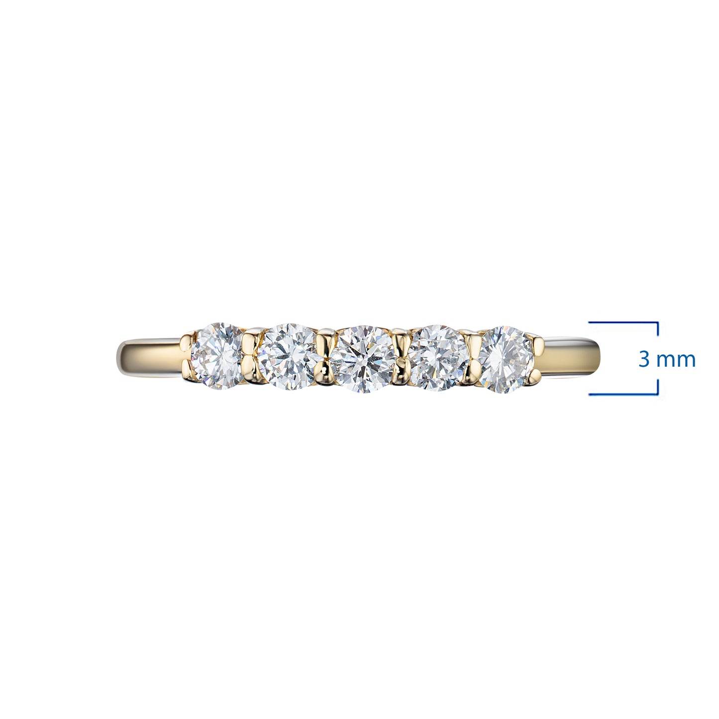 14K Yellow Gold Ring with Natural Diamonds 2.210 CT.TW