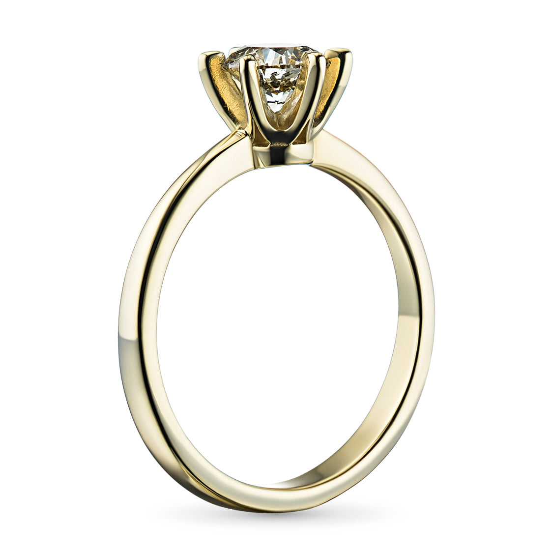 14K Yellow Gold Ring with Natural Diamonds 0.520 CT.TW