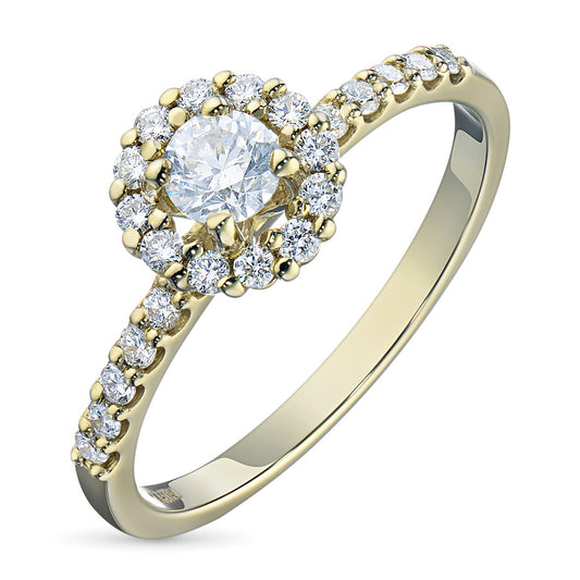14K Yellow Gold Ring with Natural Diamonds 7.020 CT.TW