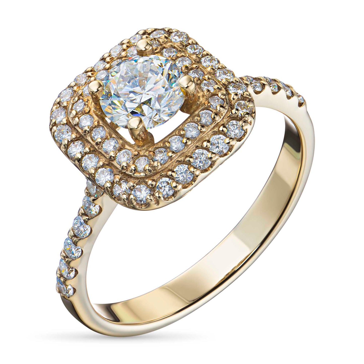 14K Yellow Gold Ring with Lab-Created Diamonds 16.940 CT.TW