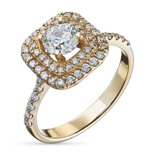 14K Yellow Gold Ring with Lab-Created Diamonds 16.940 CT.TW