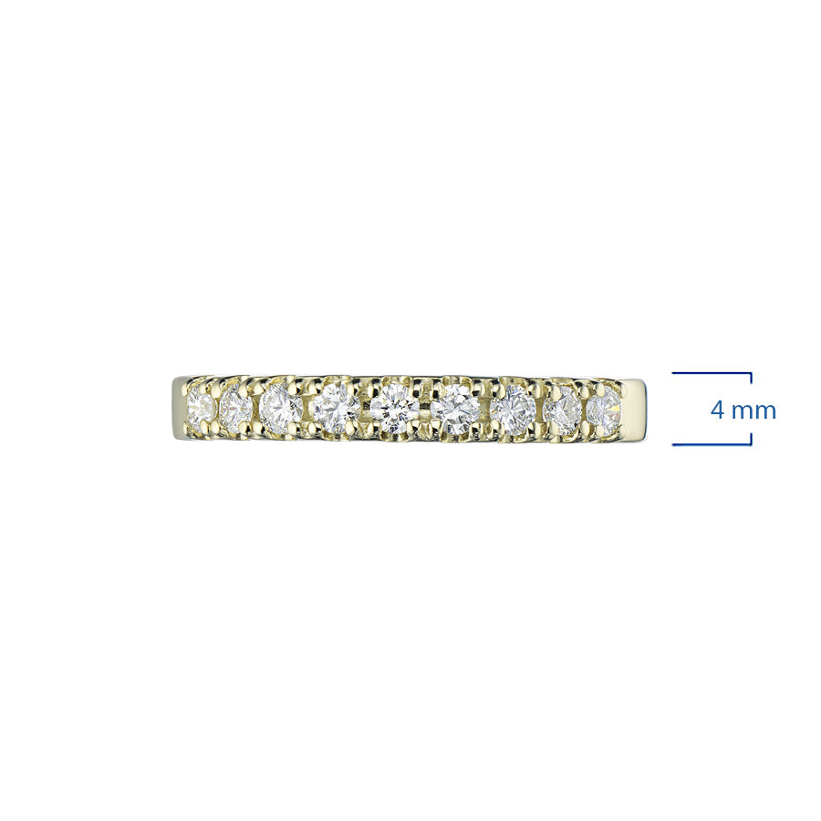 14K Yellow Gold Ring with Natural Diamonds 3.880 CT.TW
