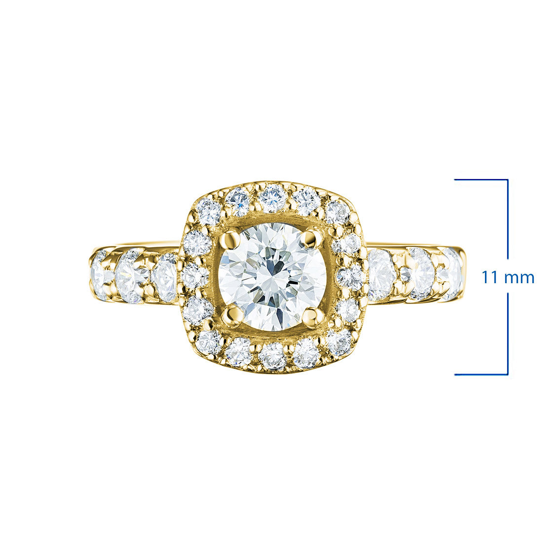 14K Yellow Gold Ring with Natural Diamonds 6.320 CT.TW