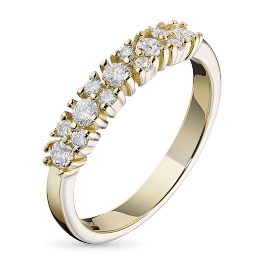 14K Yellow Gold Ring with Natural Diamonds 2.940 CT.TW