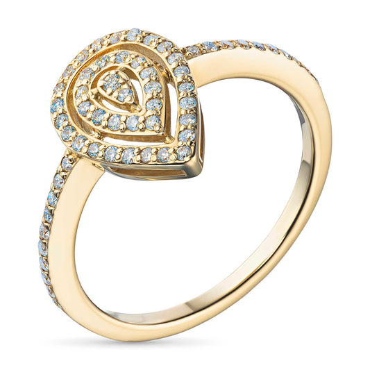 14K Yellow Gold Ring with Natural Diamonds 15.610 CT.TW