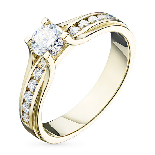 14K Yellow Gold Ring with Natural Diamonds 4.190 CT.TW