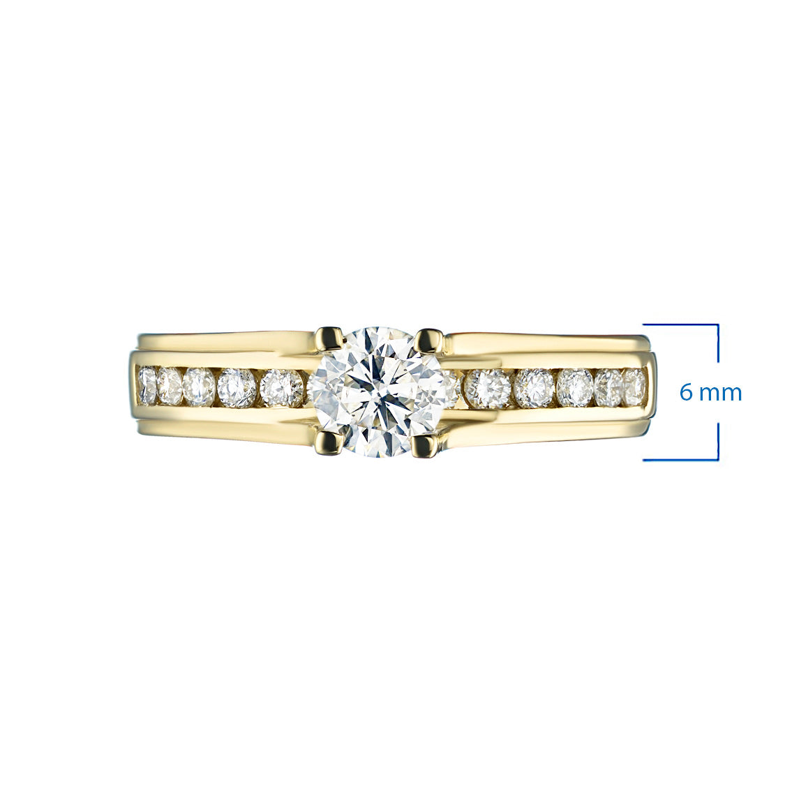 14K Yellow Gold Ring with Natural Diamonds 4.190 CT.TW