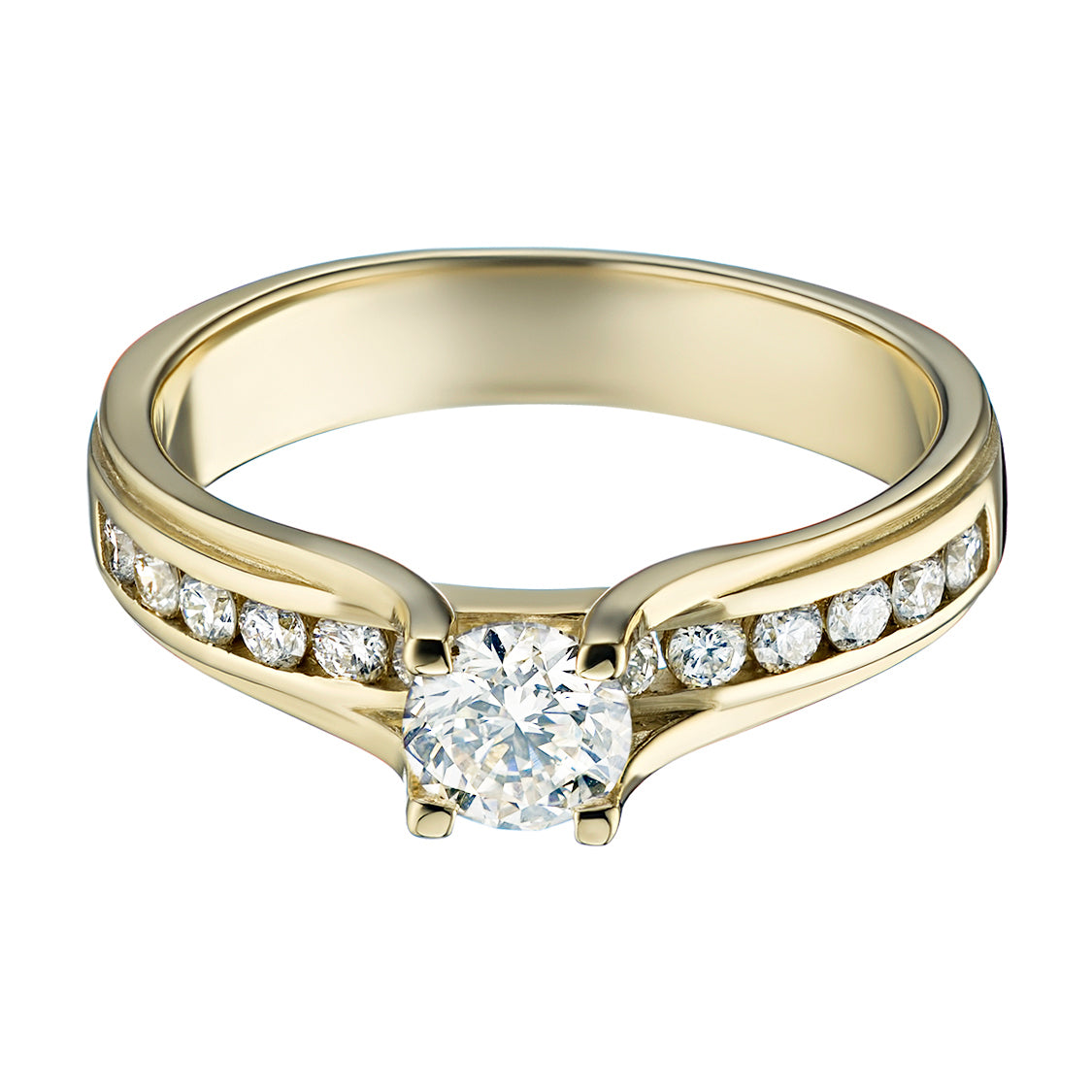 14K Yellow Gold Ring with Natural Diamonds 4.190 CT.TW