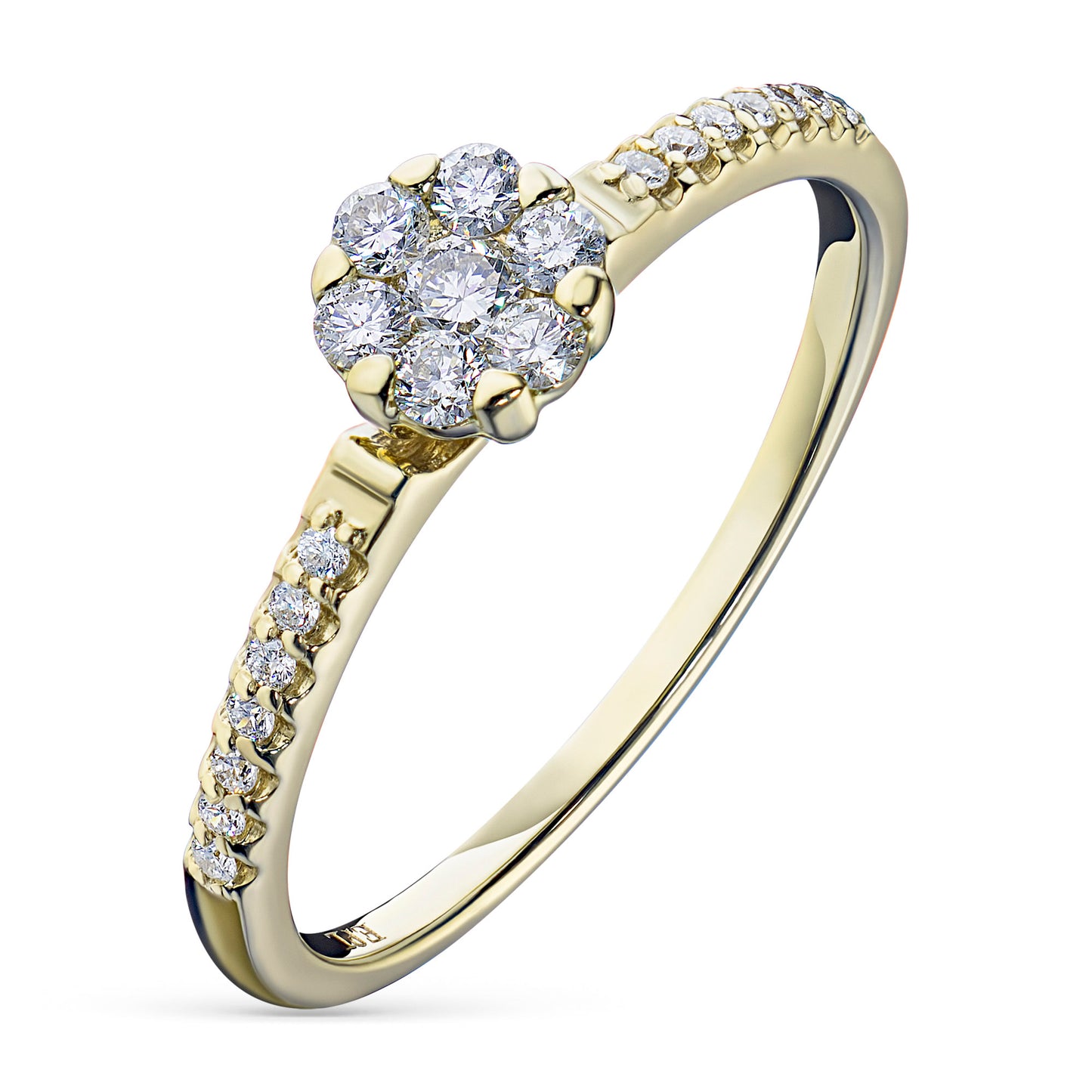 14K Yellow Gold Ring with Natural Diamonds 2.250 CT.TW