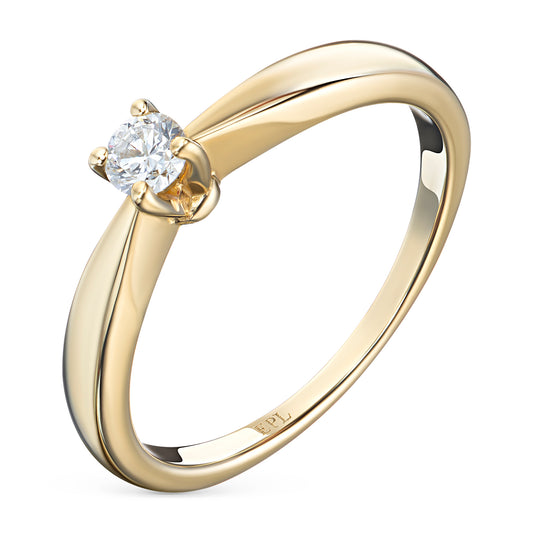 14K Yellow Gold Ring with Lab-Created Diamonds 0.300 CT.TW