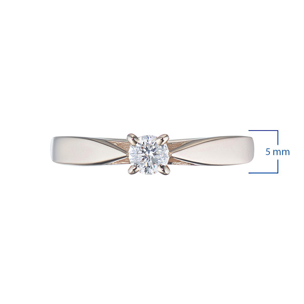 14K Yellow Gold Ring with Natural Diamonds 0.140 CT.TW