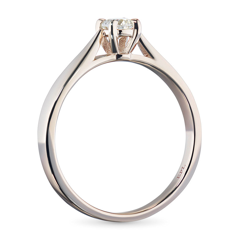 14K Yellow Gold Ring with Natural Diamonds 0.140 CT.TW