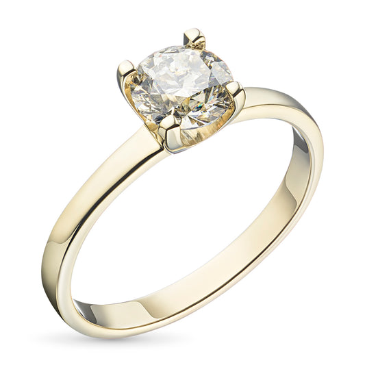 14K Yellow Gold Ring with Natural Diamonds 0.510 CT.TW