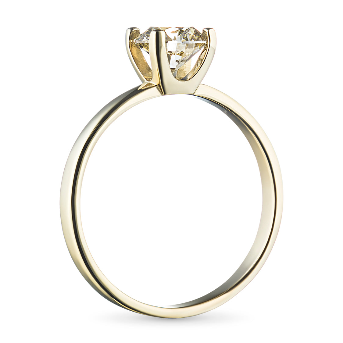 14K Yellow Gold Ring with Natural Diamonds 0.510 CT.TW