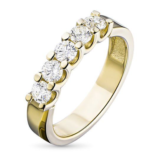 14K Yellow Gold Ring with Natural Diamonds 4.390 CT.TW