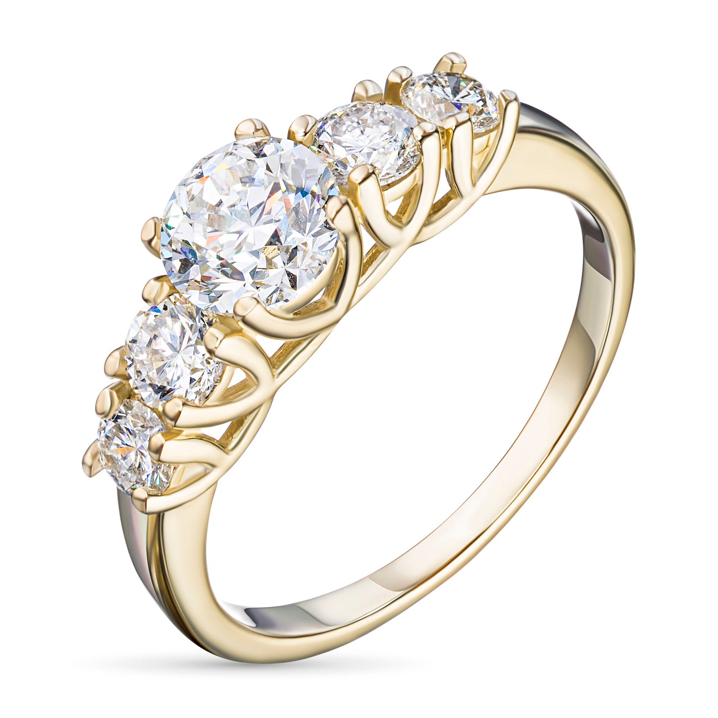 14K Yellow Gold Ring with Natural Diamonds 1.870 CT.TW