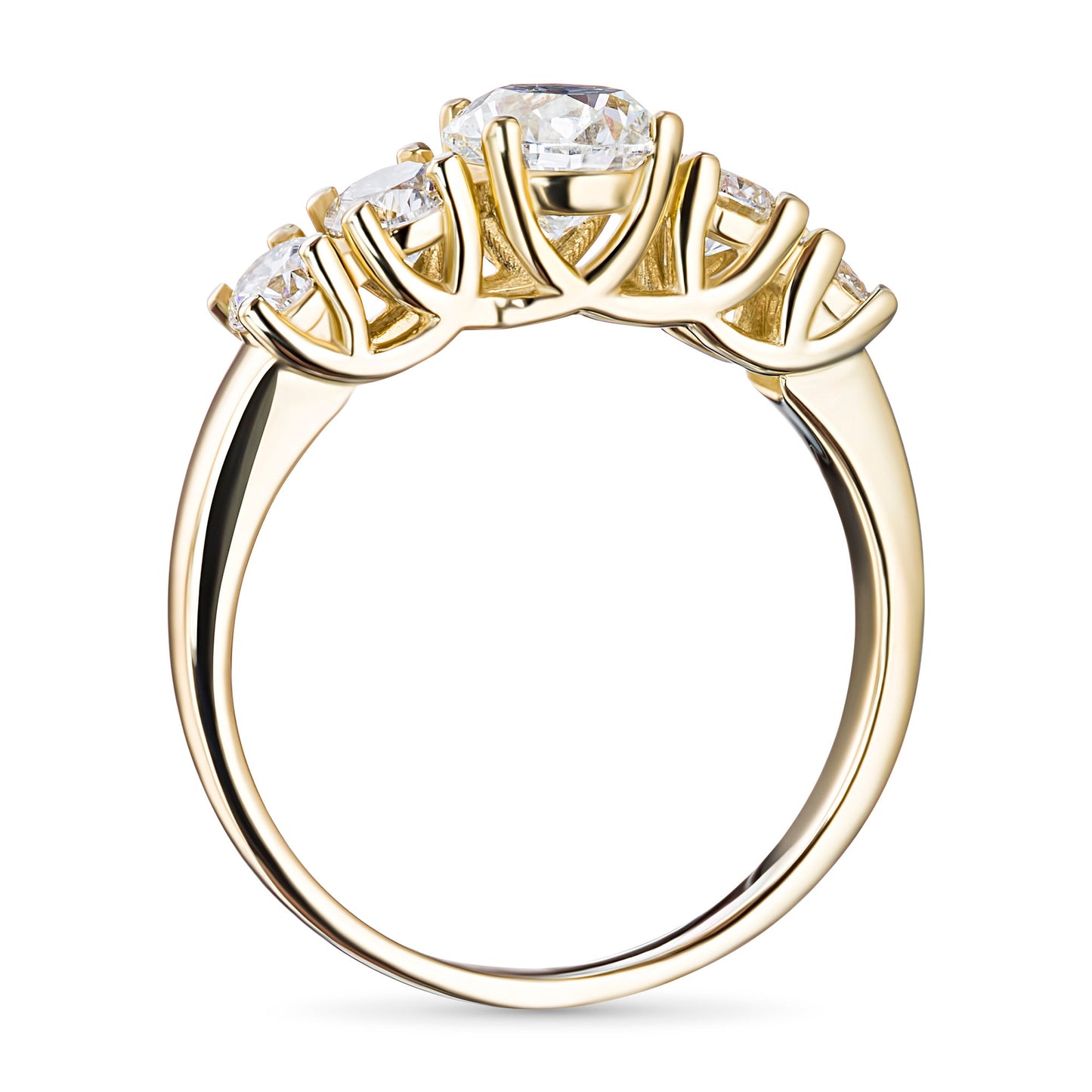 14K Yellow Gold Ring with Lab-Created Diamonds 2.630 CT.TW