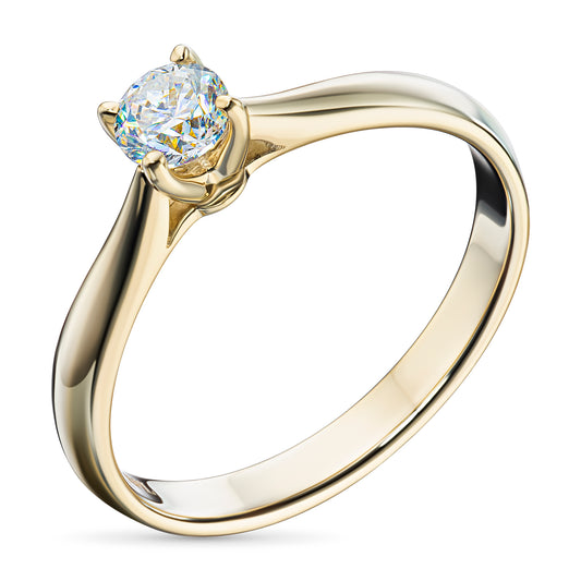 14K Yellow Gold Ring with Lab-Created Diamonds 0.510 CT.TW