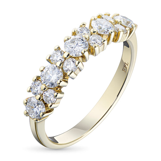 14K Yellow Gold Ring with Natural Diamonds 5.320 CT.TW