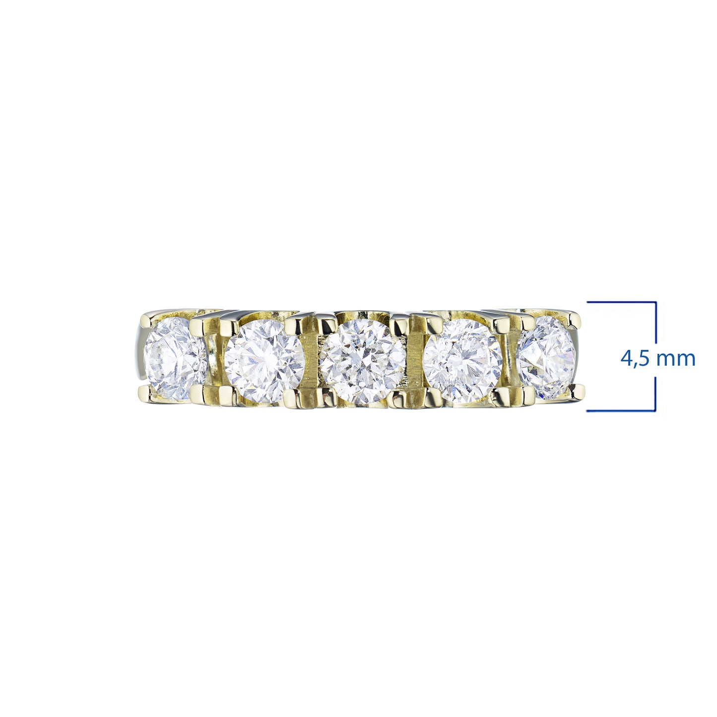14K Yellow Gold Ring with Natural Diamonds 5.860 CT.TW