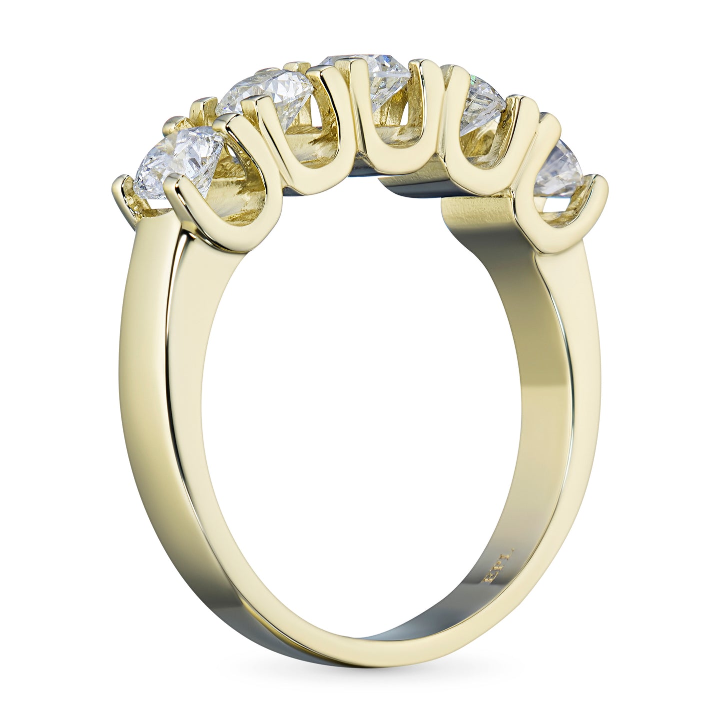 14K Yellow Gold Ring with Natural Diamonds 5.860 CT.TW