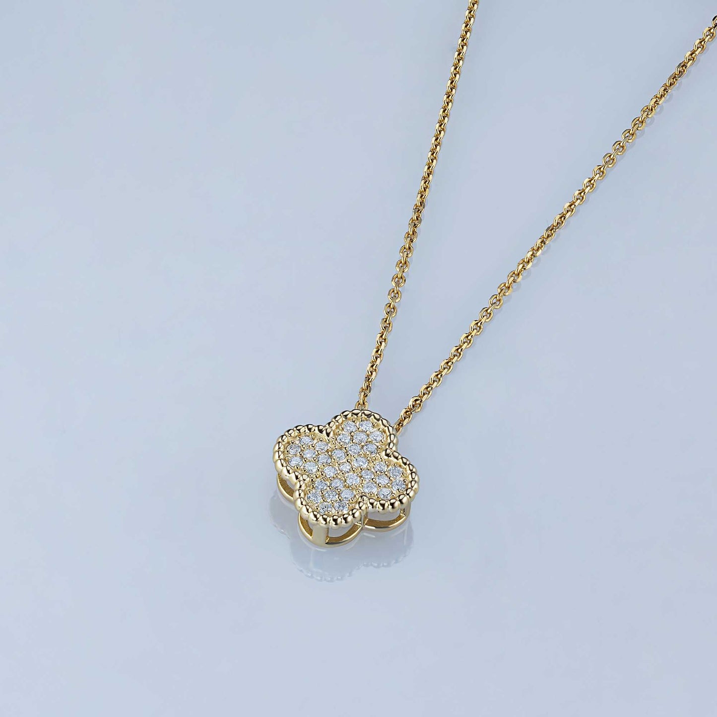14K Yellow Gold Pendant with Lab-Created Diamonds 4.850 CT.TW