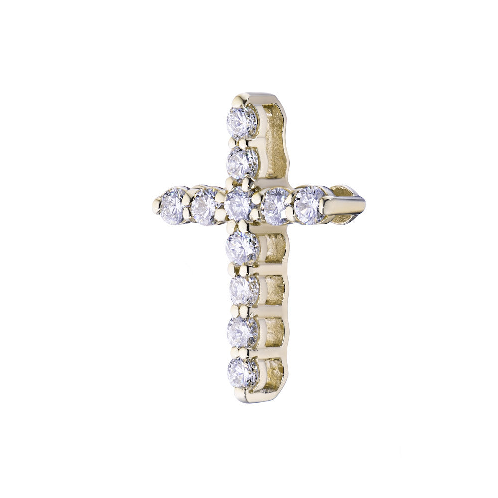 14K Yellow Gold Pendant with Natural Diamonds 5.180 CT.TW