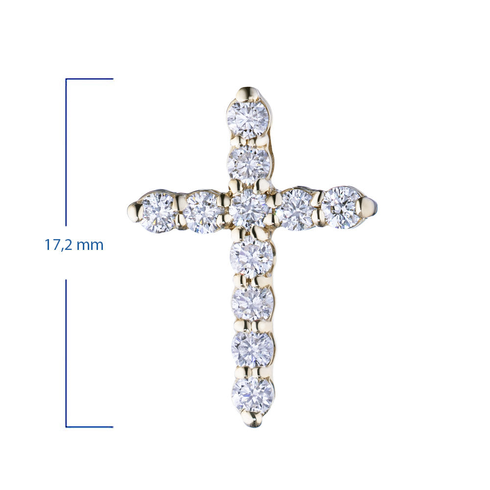 14K Yellow Gold Pendant with Natural Diamonds 5.180 CT.TW