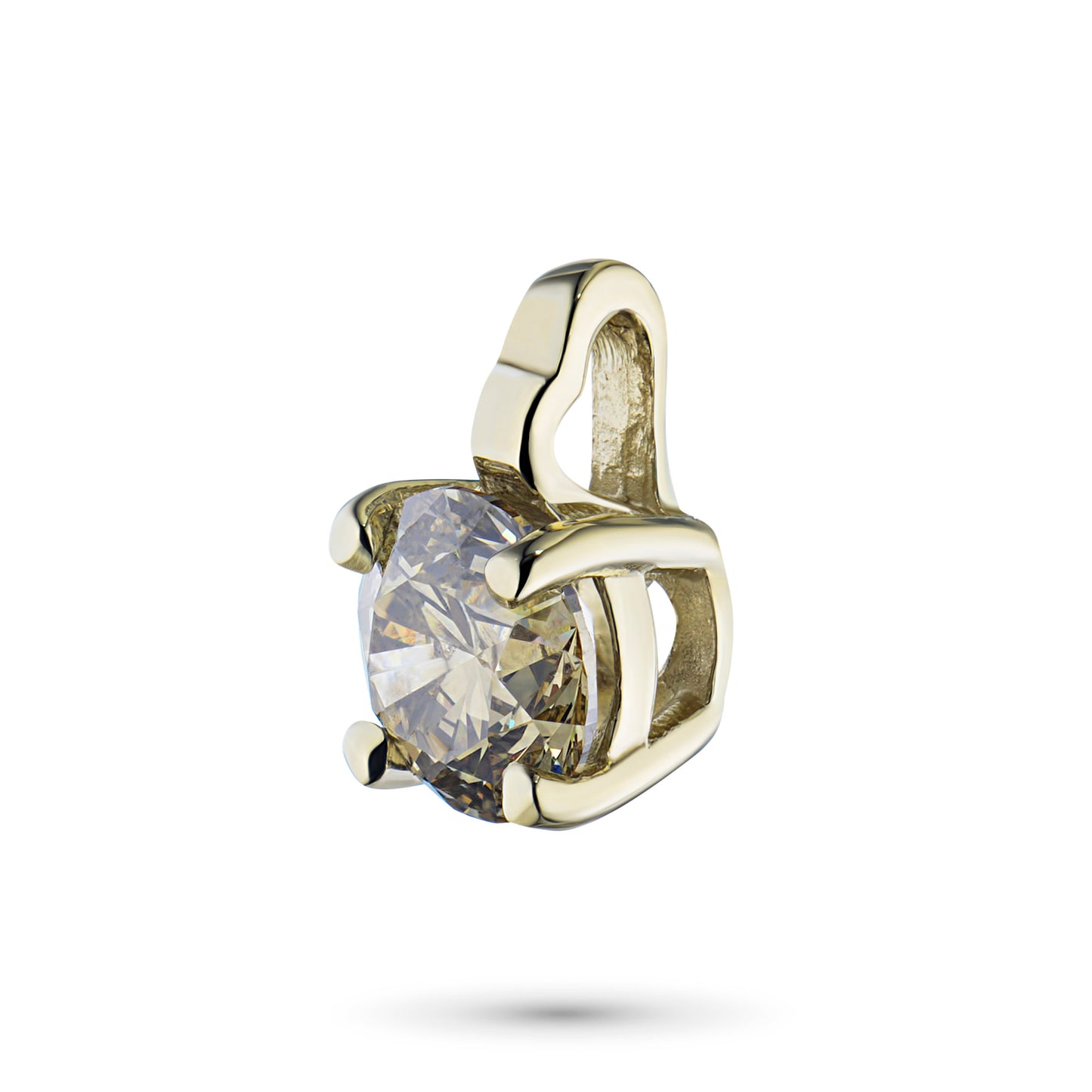 14K Yellow Gold Pendant with Lab-Created Diamonds 0.730 CT.TW