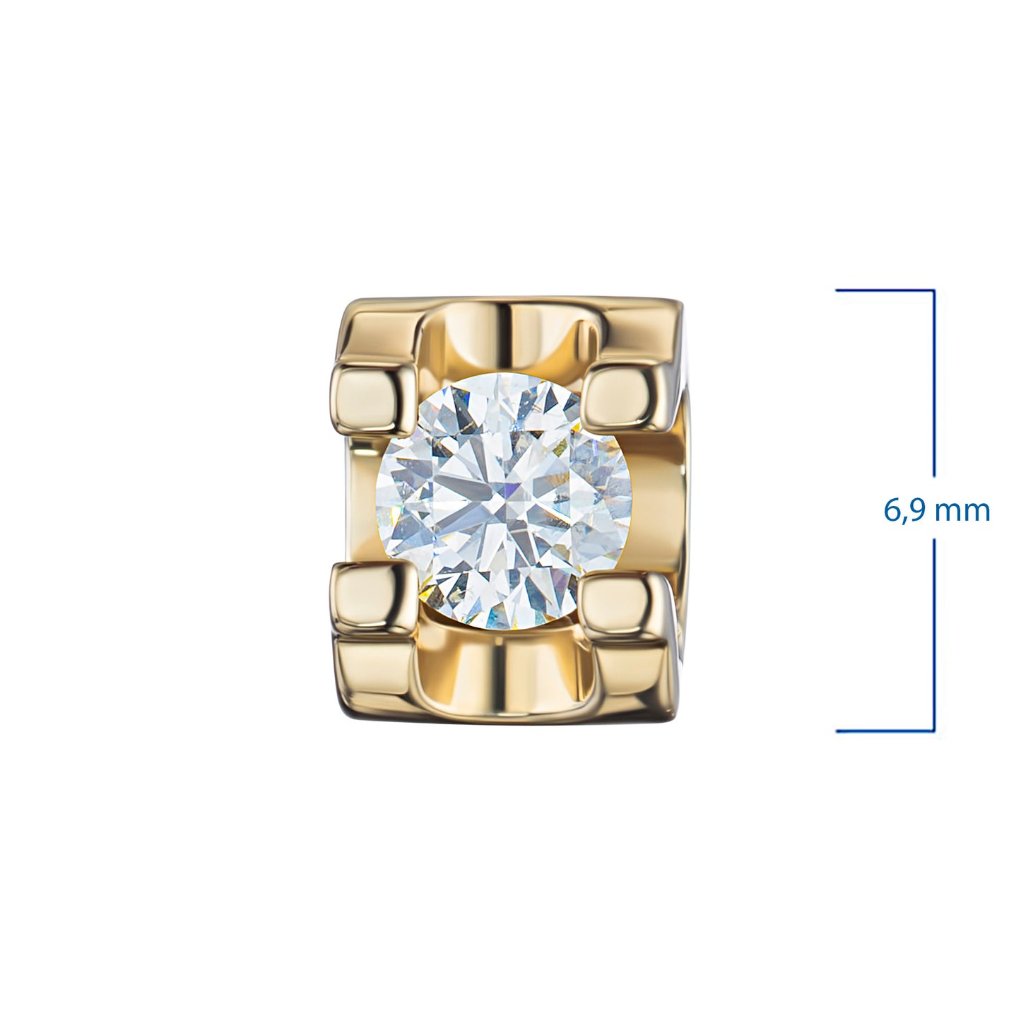 14K Yellow Gold Pendant with Lab-Created Diamonds 1.150 CT.TW