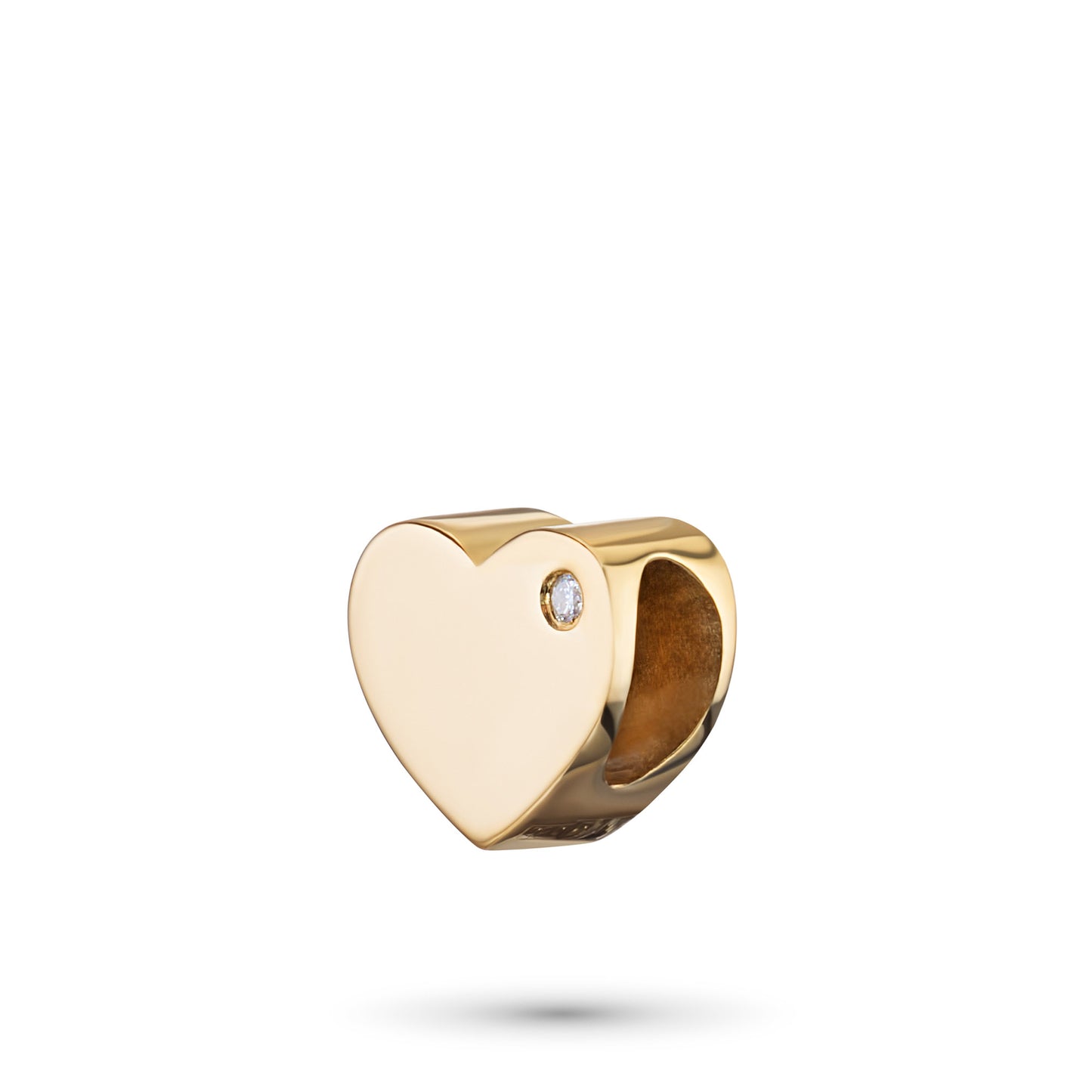 14K Yellow Gold Pendant with Lab-Created Diamonds 0.010 CT.TW