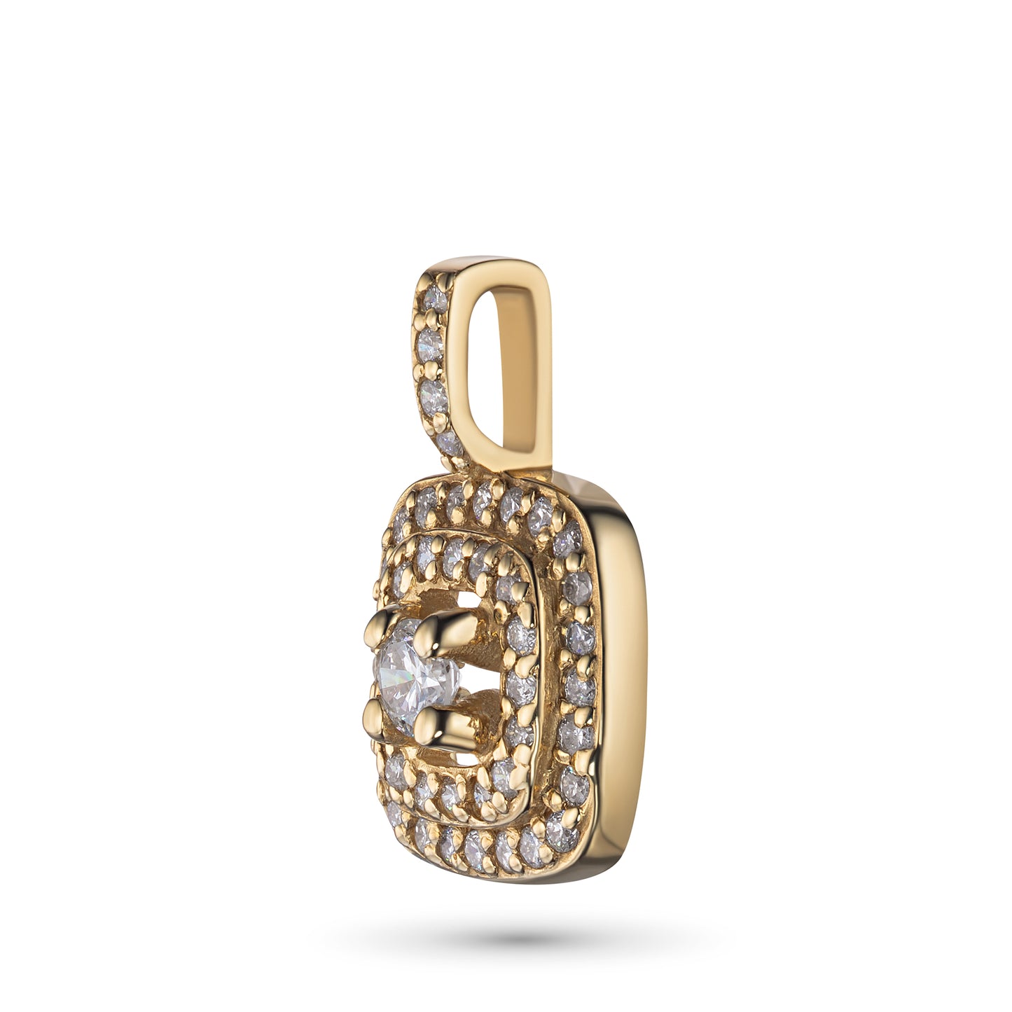 14K Yellow Gold Pendant with Lab-Created Diamonds 11.600 CT.TW