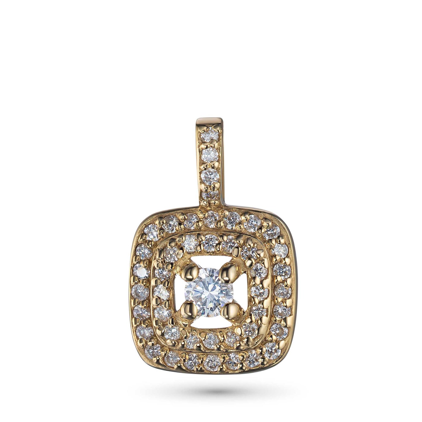 14K Yellow Gold Pendant with Lab-Created Diamonds 11.600 CT.TW