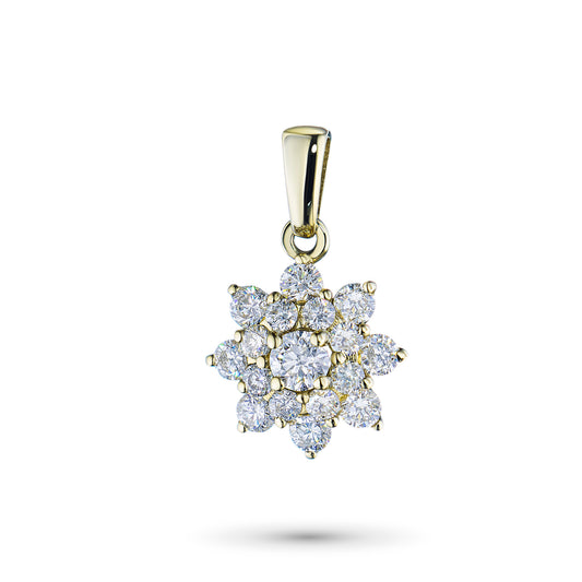 14K Yellow Gold Pendant with Lab-Created Diamonds 6.120 CT.TW