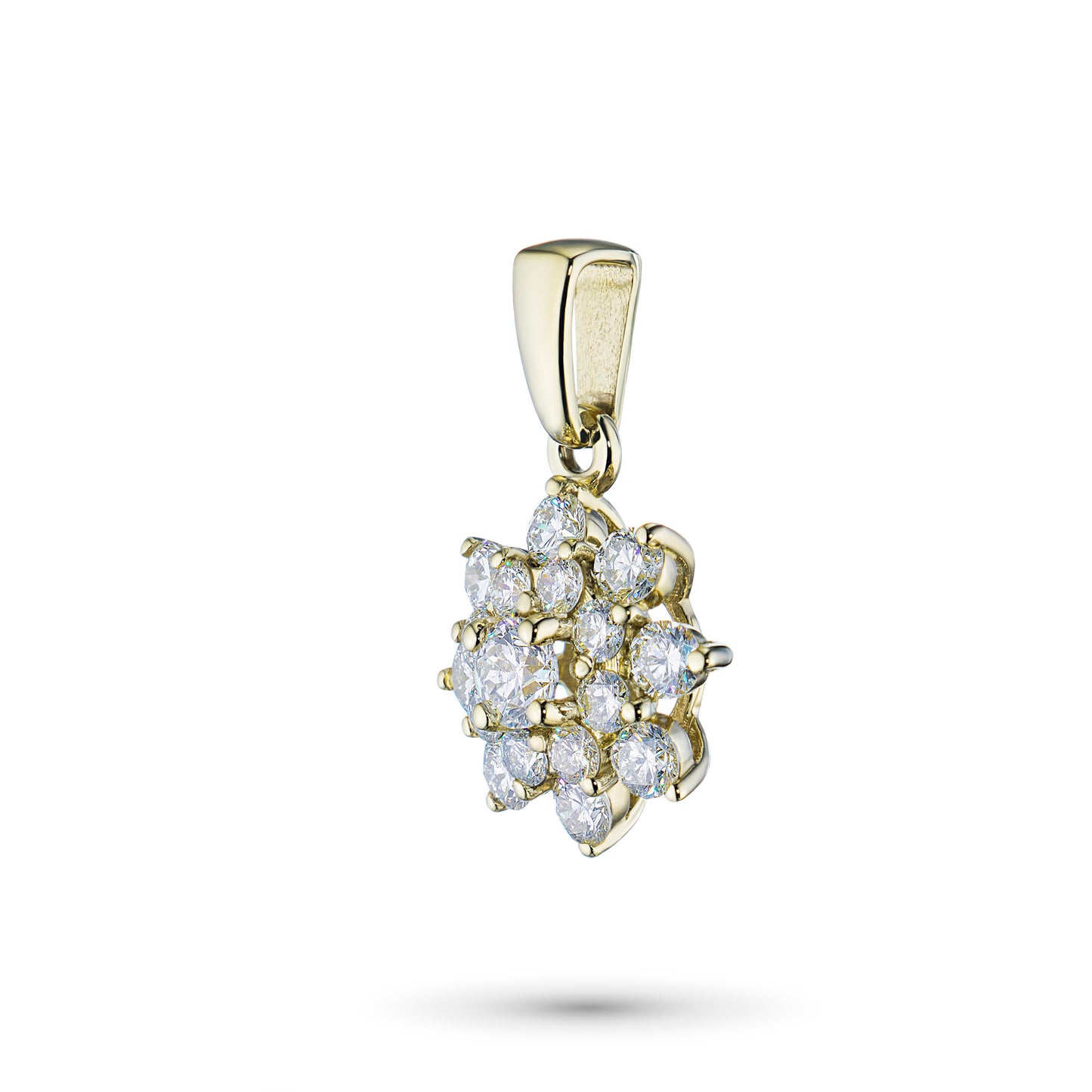 14K Yellow Gold Pendant with Lab-Created Diamonds 6.120 CT.TW
