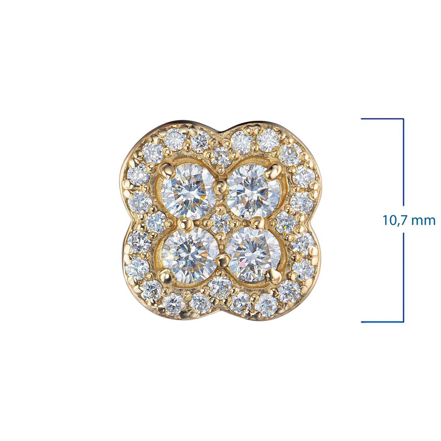 14K Yellow Gold Pendant with Lab-Created Diamonds 3.750 CT.TW
