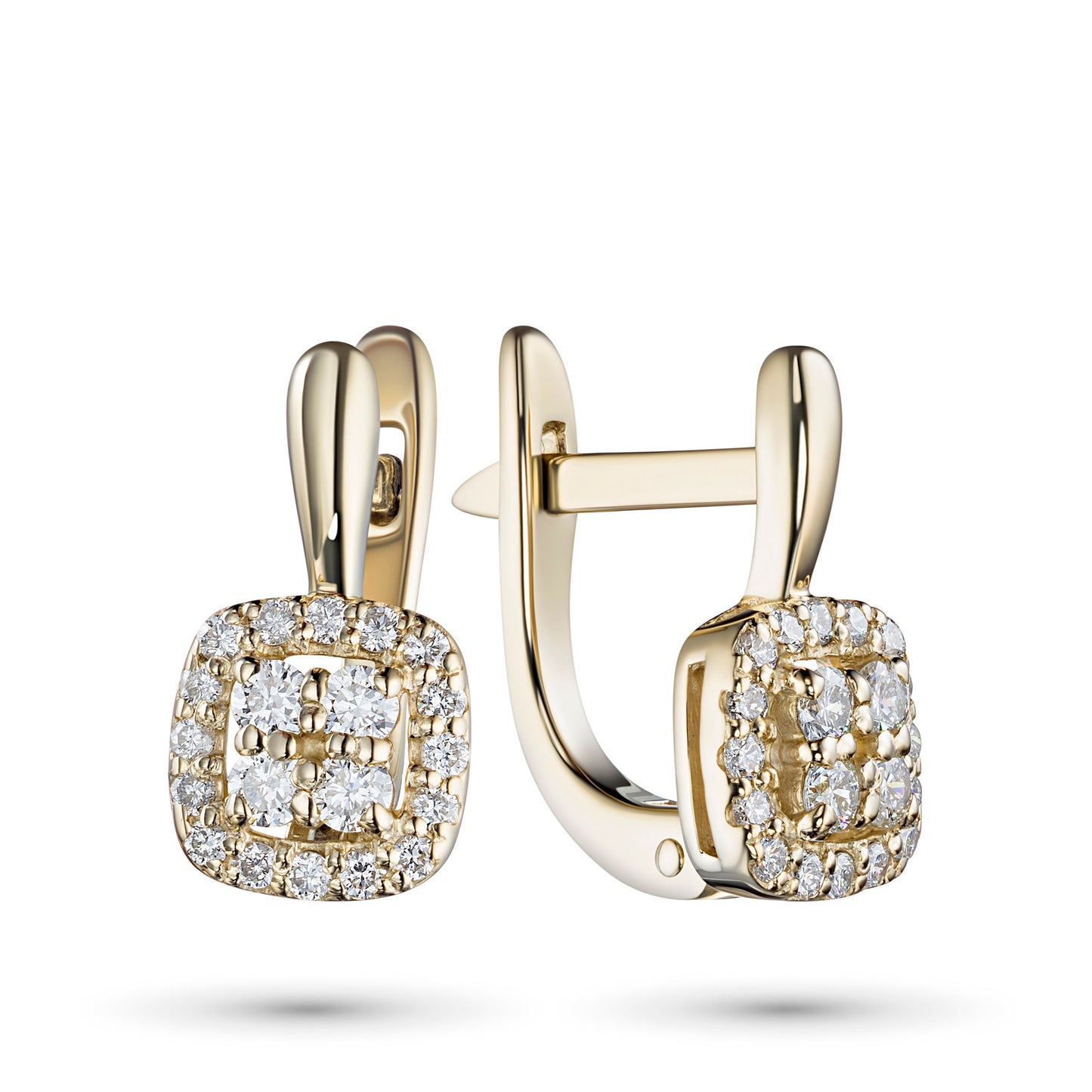 14K Yellow Gold Earrings with Lab-Created Diamonds 9.240 CT.TW