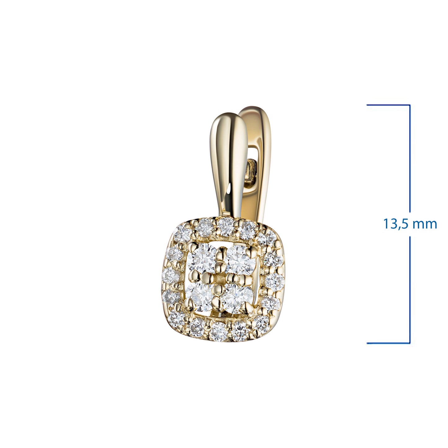 14K Yellow Gold Earrings with Lab-Created Diamonds 9.240 CT.TW