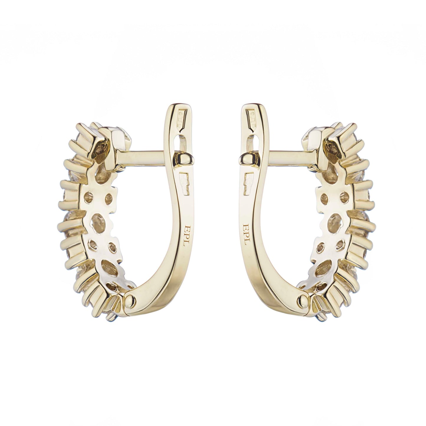 14K Yellow Gold Earrings with Natural Diamonds 15.630 CT.TW