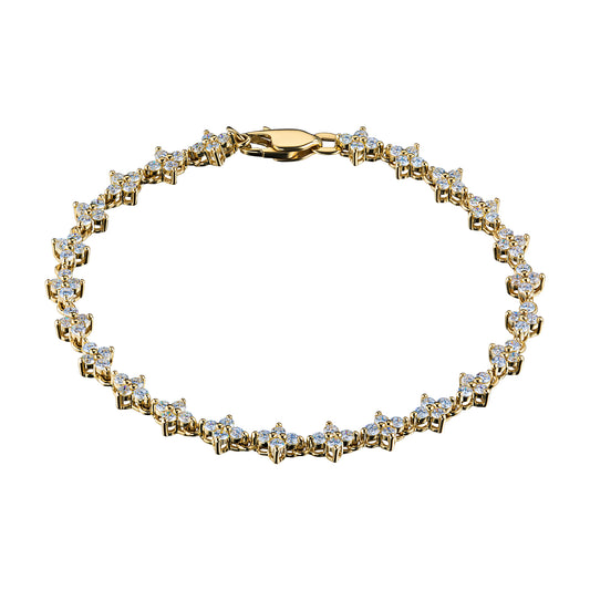 14K Yellow Gold Bracelet with Lab-Created Diamonds 179.420 CT.TW
